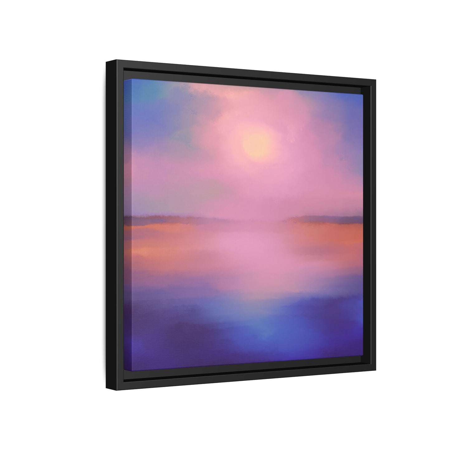 (Wall Decor) Square Matte Canvas Framed