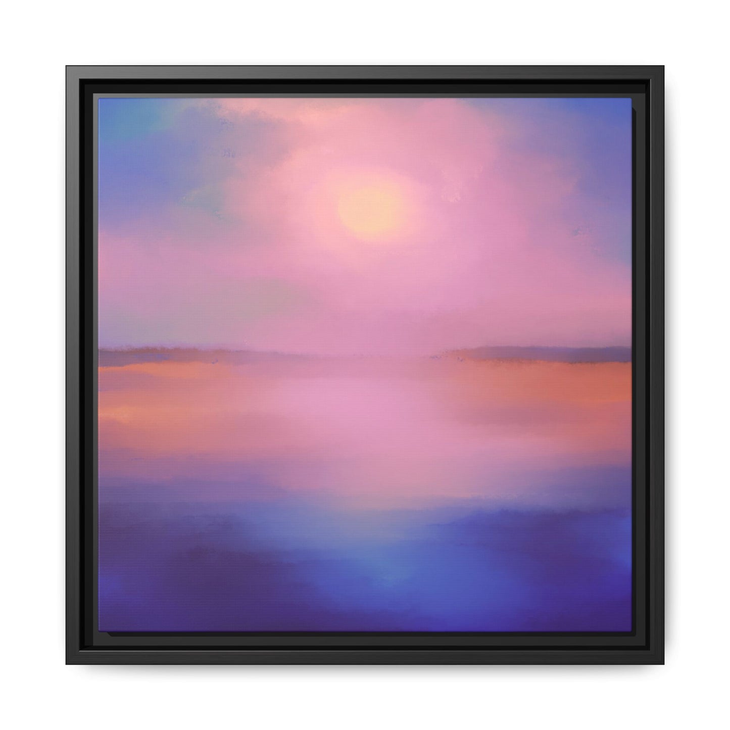 (Wall Decor) Square Matte Canvas Framed