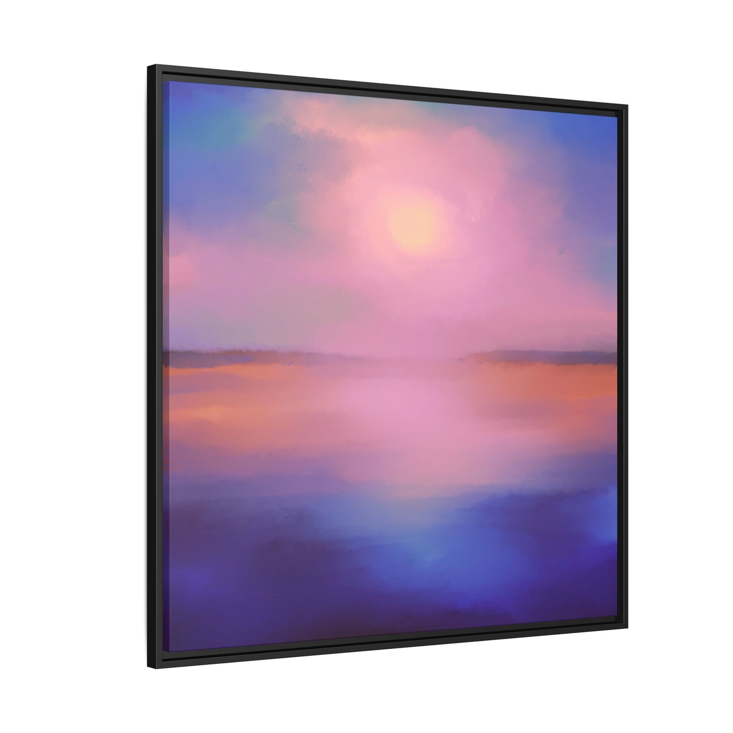 (Wall Decor) Square Matte Canvas Framed