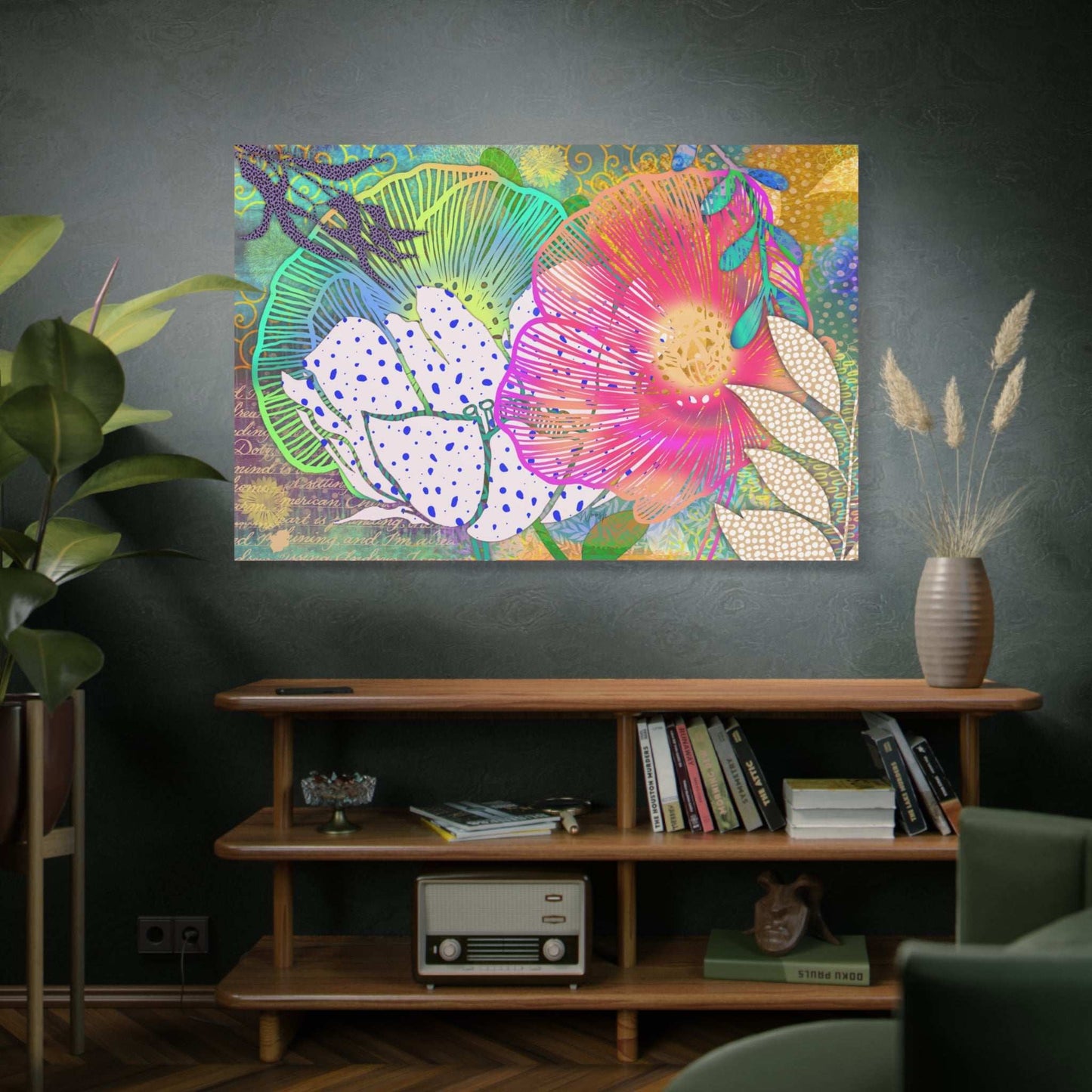 (Wall Decor) Floral Art Print Canvas