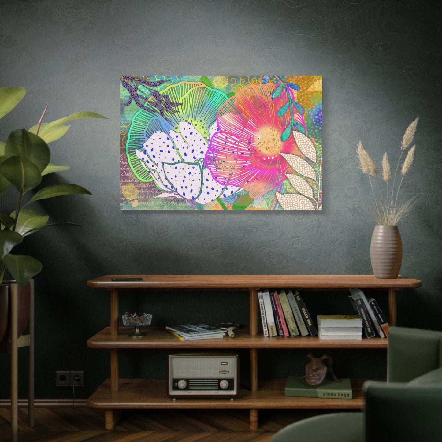 (Wall Decor) Floral Art Print Canvas