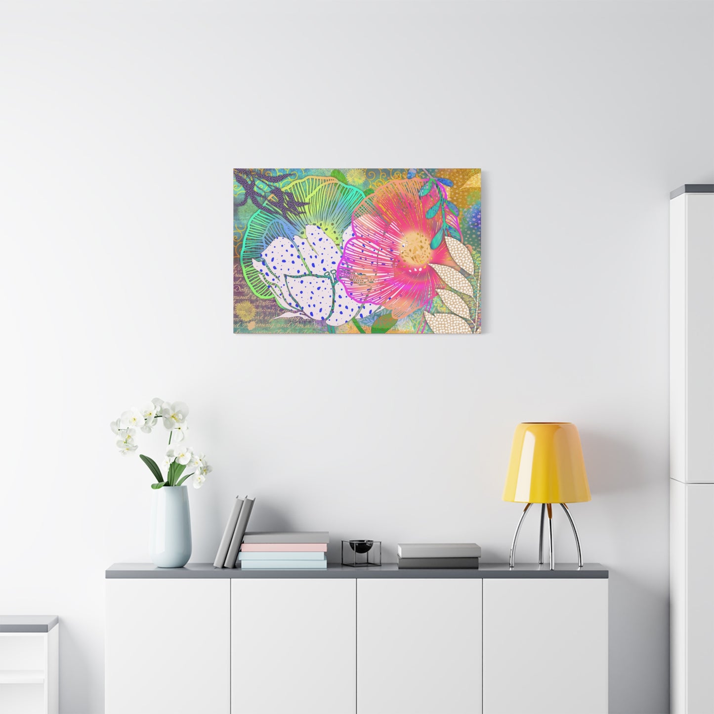 (Wall Decor) Floral Art Print Canvas