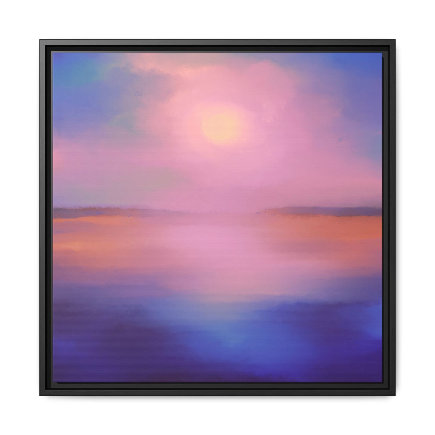 (Wall Decor) Square Matte Canvas Framed