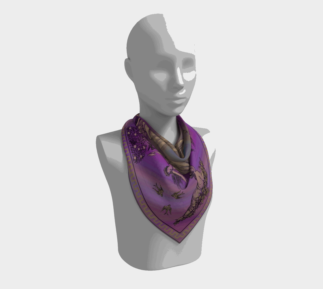 Silk Scarves (celebration) in purple
