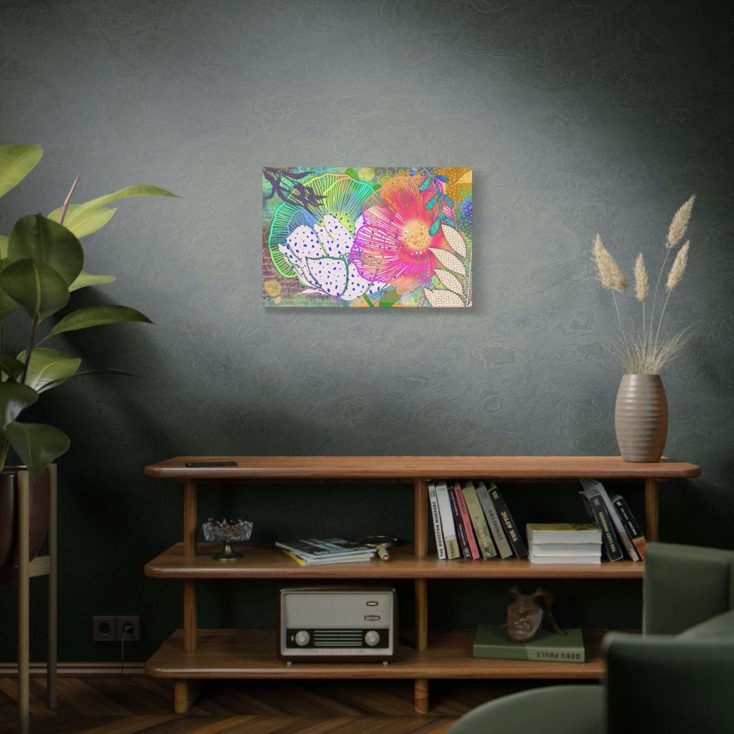 (Wall Decor) Floral Art Print Canvas
