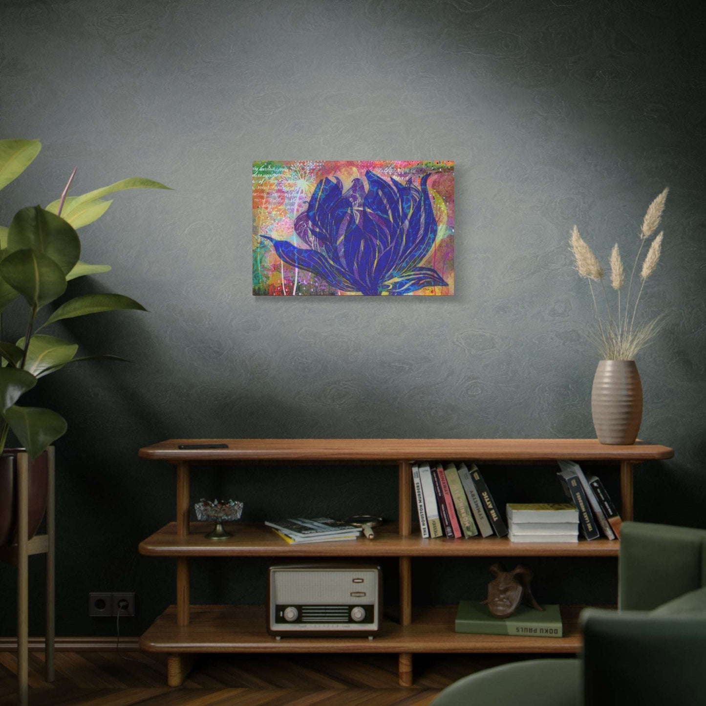 (Wall Decor) Large Floral Art Print Canvas