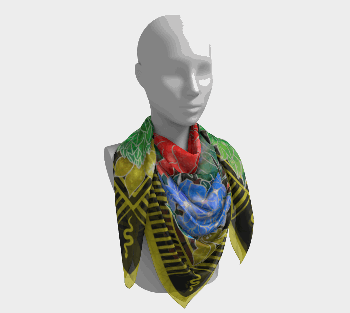 Silk Scarves (Velvet Bloom) Batik