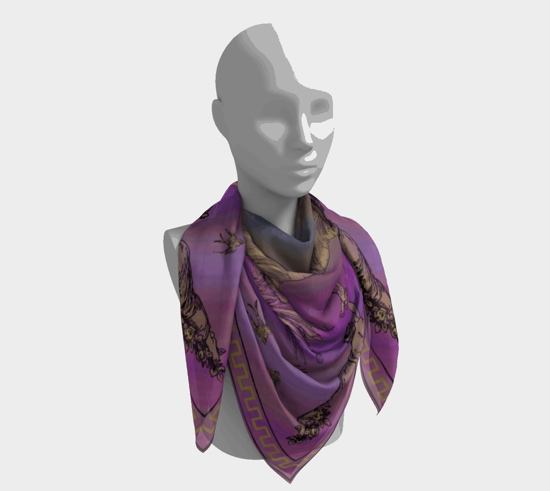 Silk Scarves (celebration) in purple