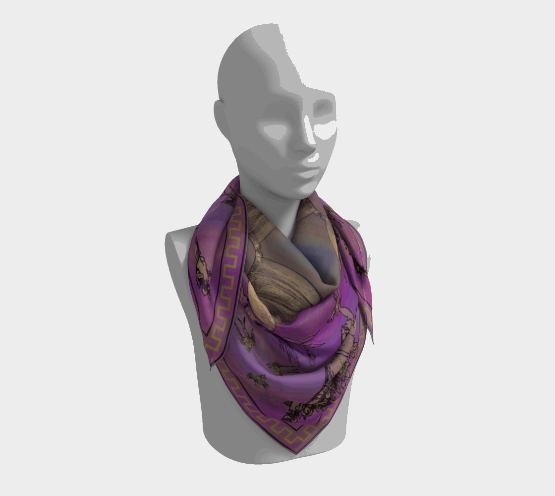 Silk Scarves (celebration) in purple