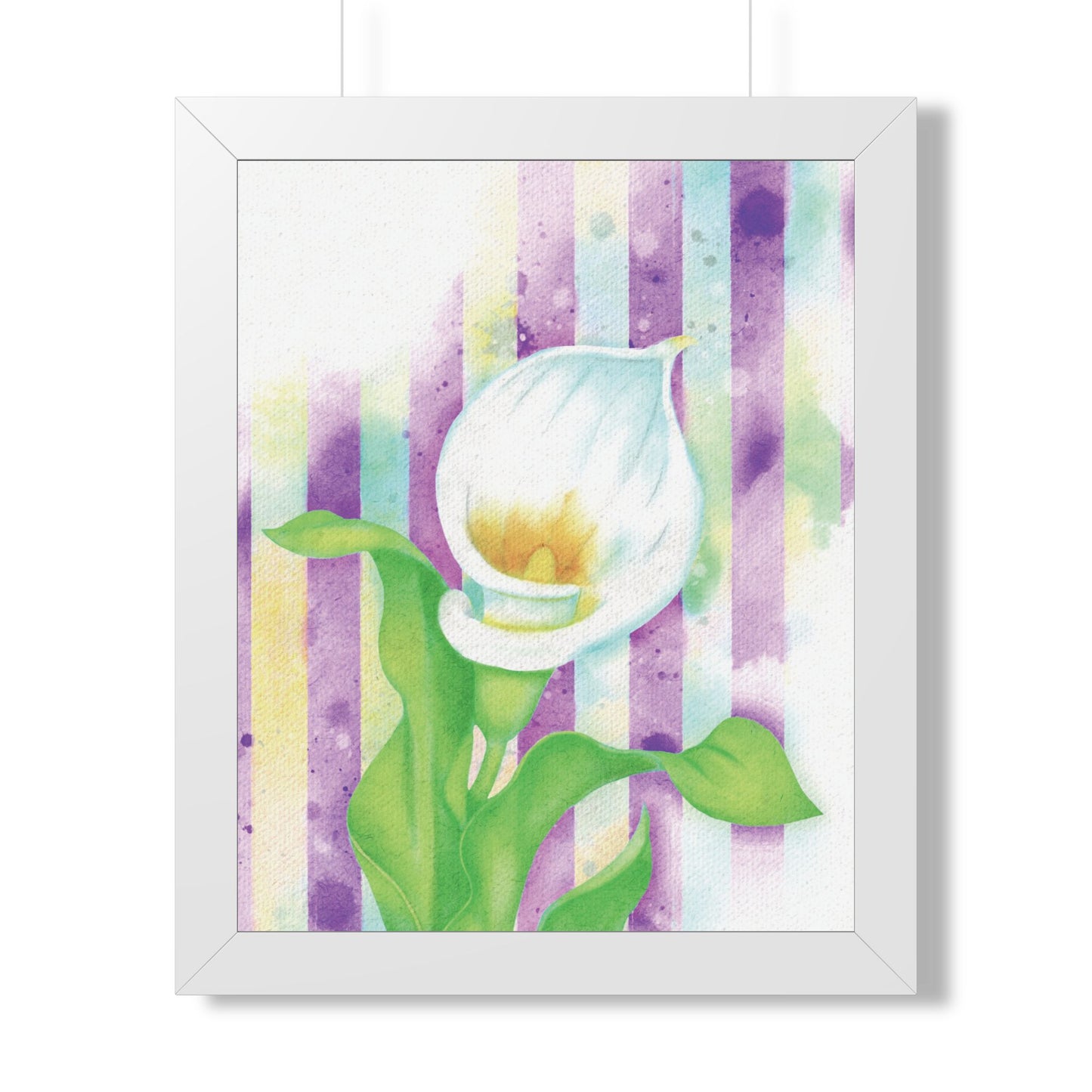 (Wall Decor) Watercolor Morning Lily Framed Poster