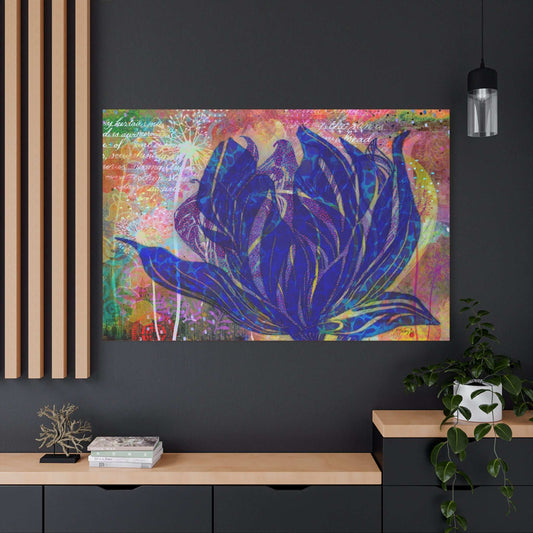 (Wall Decor) Large Floral Art Print Canvas
