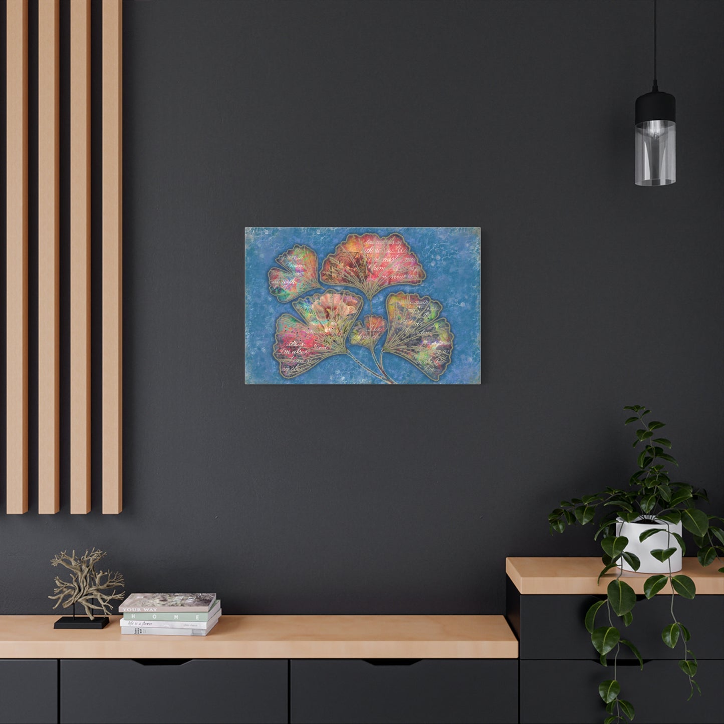 Mixed Media Floral Art Print Canvas - Vibrant Colourful Wall Decor for Home and Office