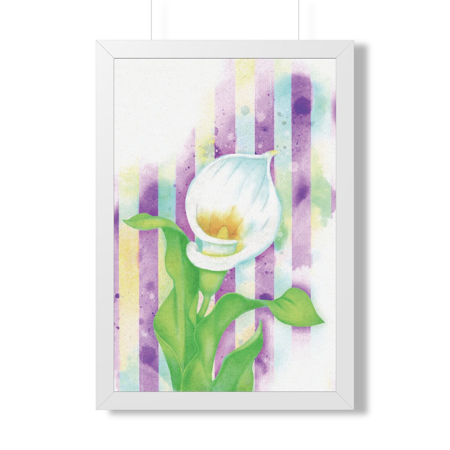(Wall Decor) Watercolor Morning Lily Framed Poster
