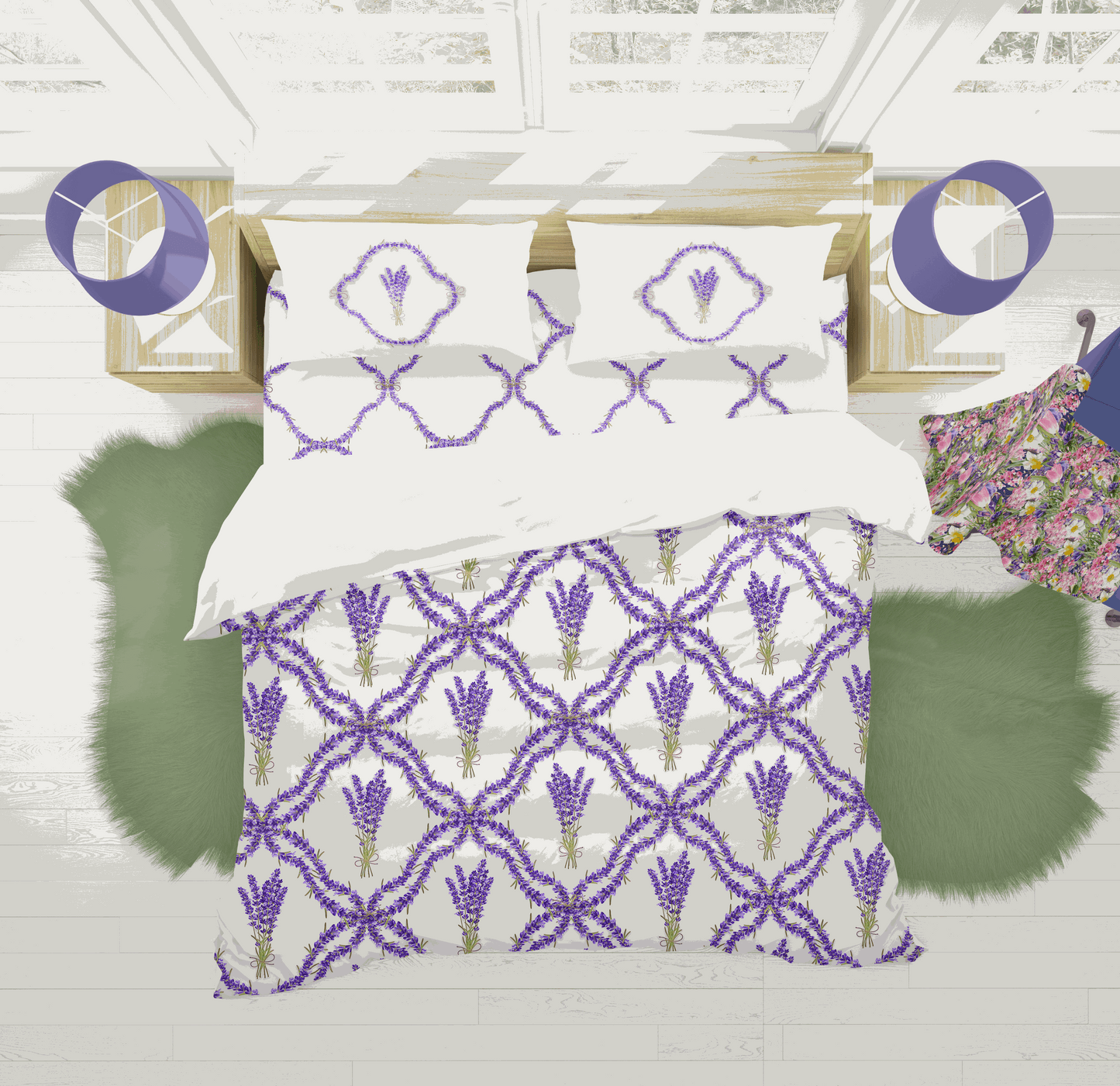 Duvet Cover, Lavender (Cotton Sateen)