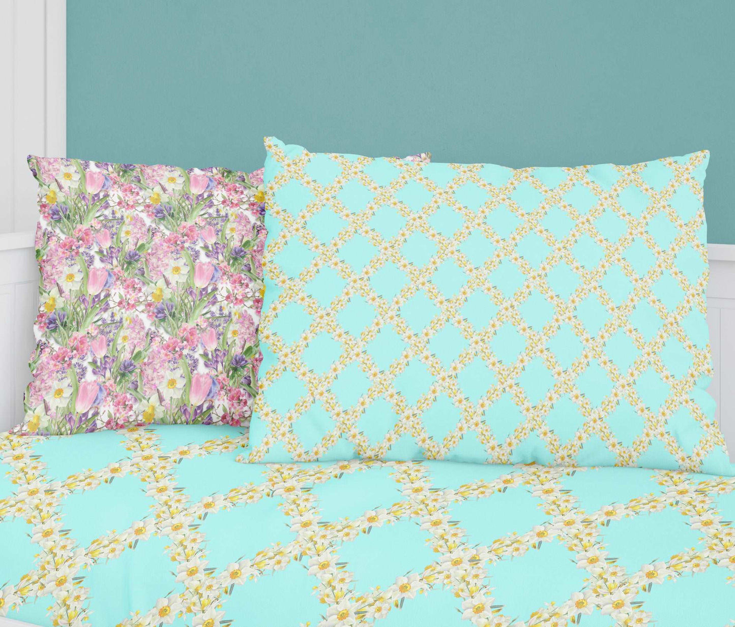 Bed Pillow Sleeve, Daffodil (Silk/Cotton)