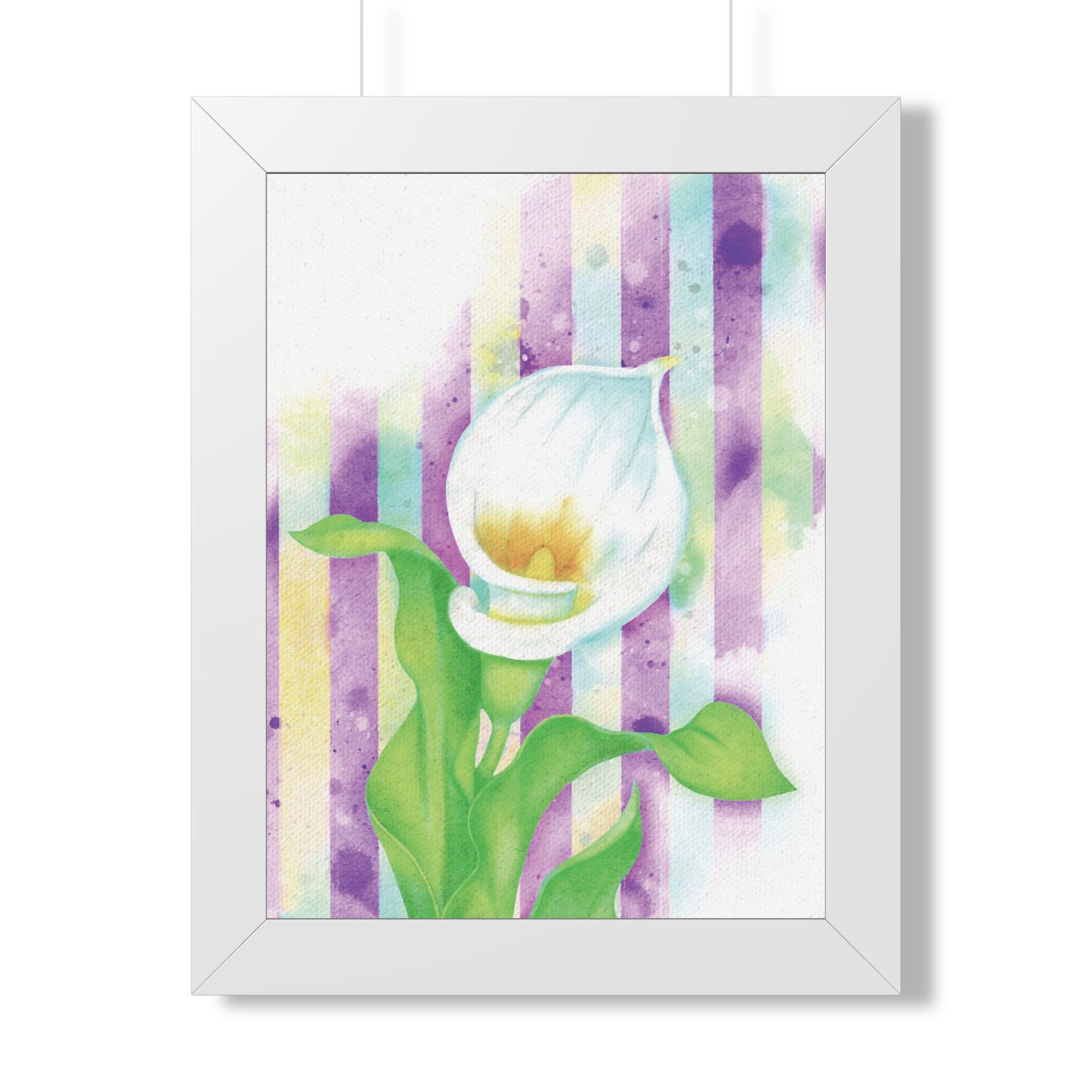 (Wall Decor) Watercolor Morning Lily Framed Poster