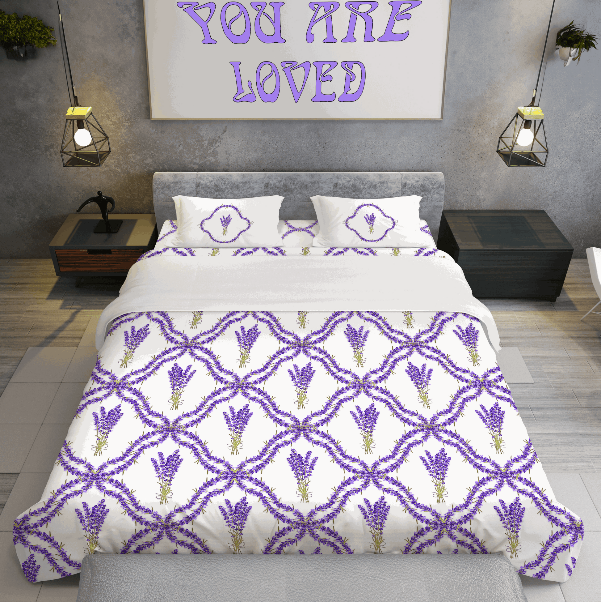 Duvet Cover, Lavender (Cotton Sateen)