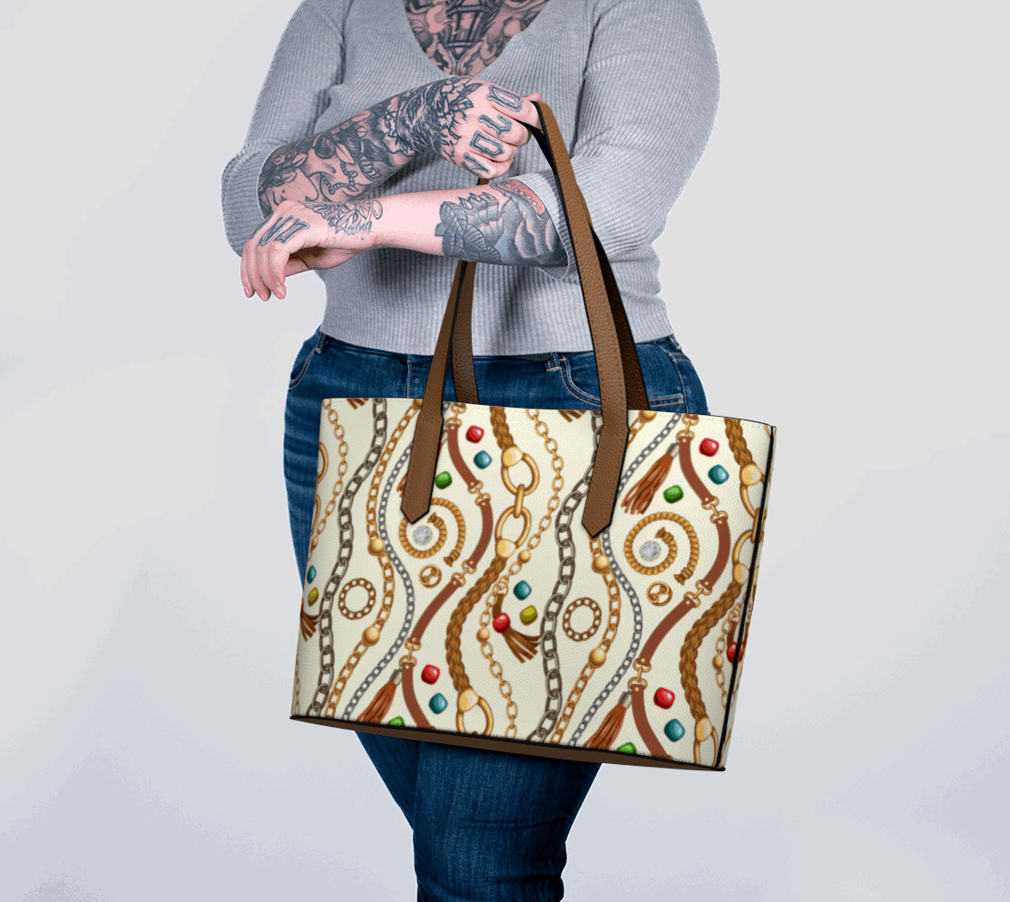 Vegan Leather Tote Bag (Amalfi Coast)