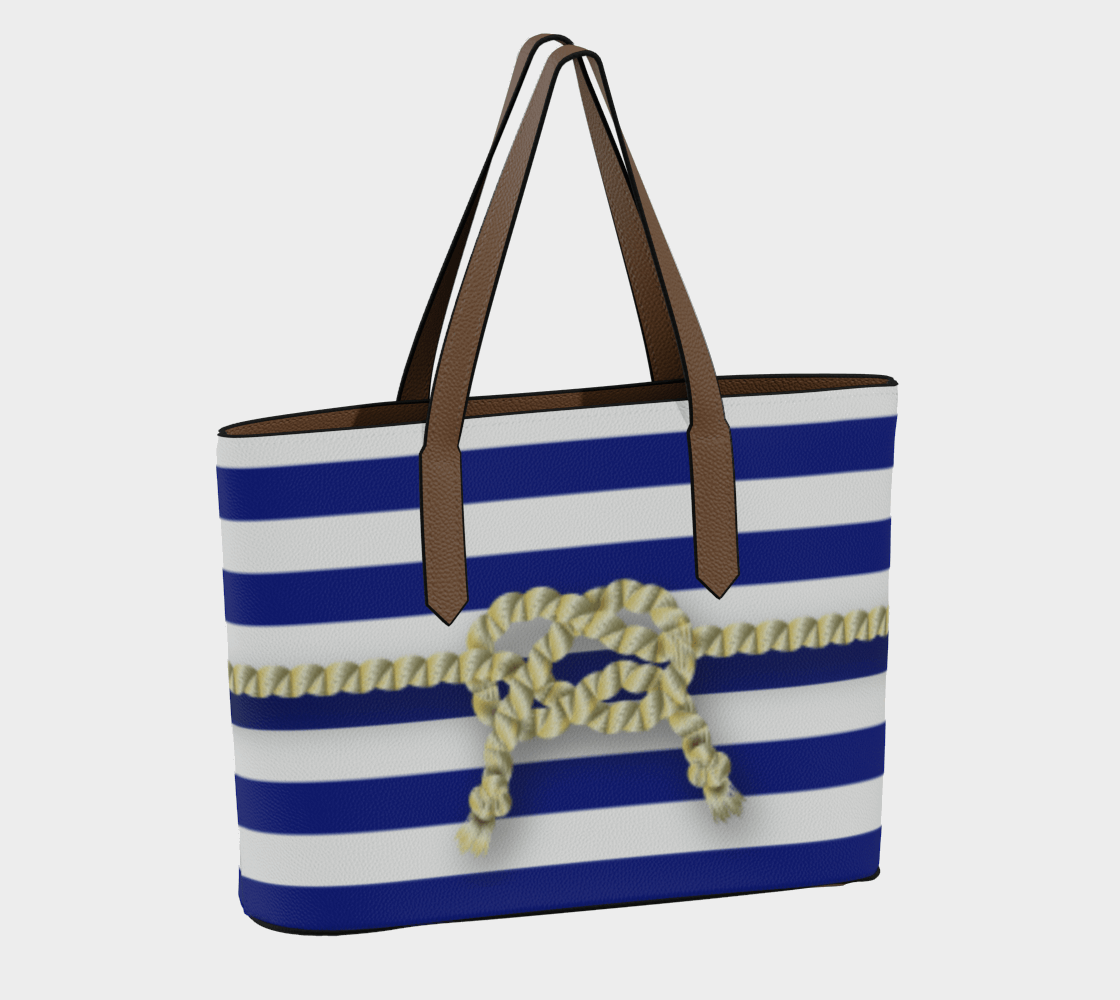 Vegan Leather Tote Bag (Saint-Tropez) Brown