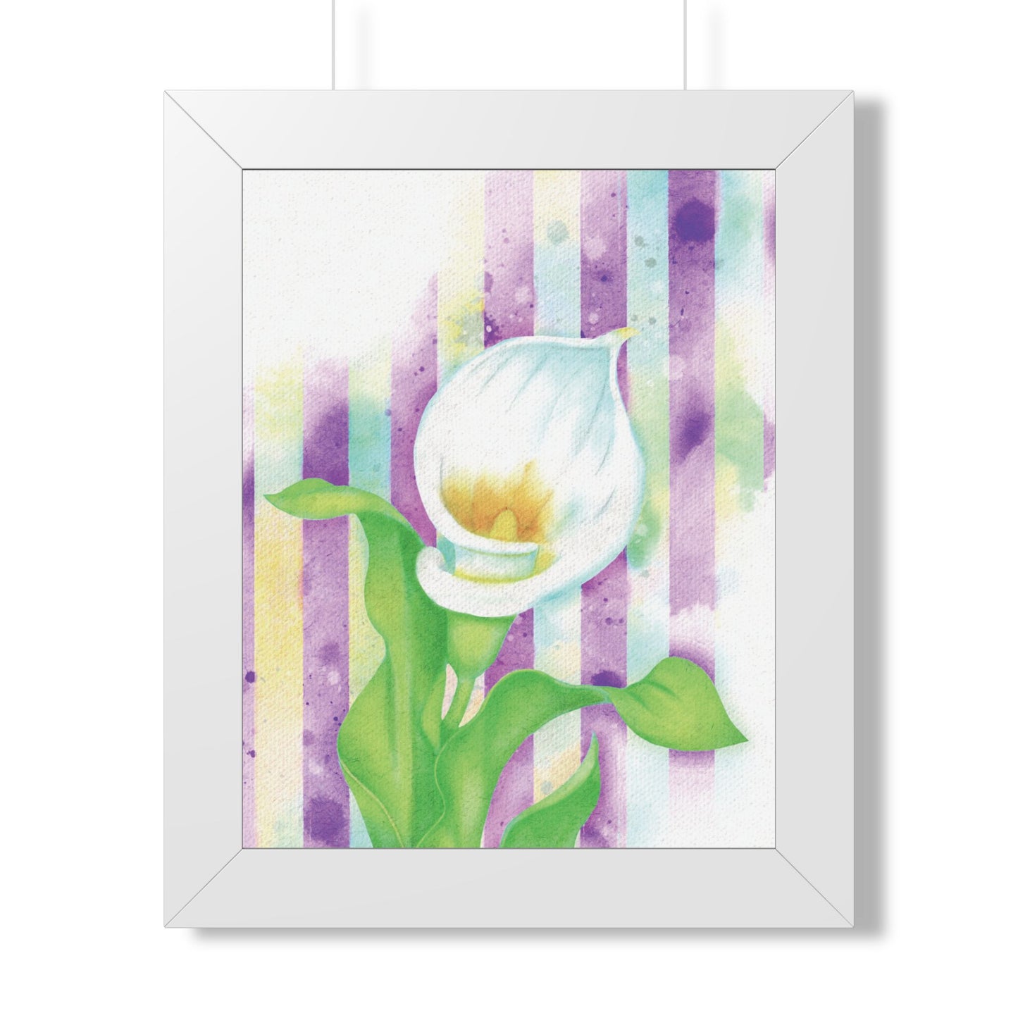 (Wall Decor) Watercolor Morning Lily Framed Poster