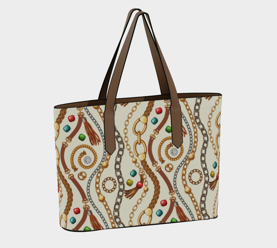 Vegan Leather Tote Bag (Amalfi Coast) Brown