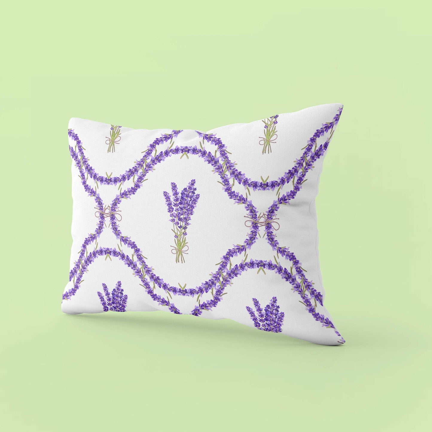 Bed Pillow Shams, Lavender (Silk/Cotton)
