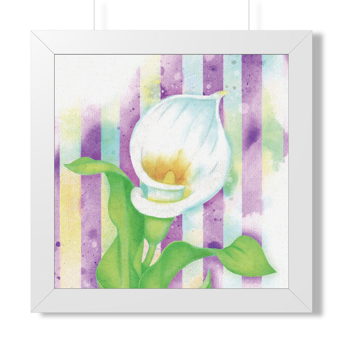 (Wall Decor) Watercolor Morning Lily Framed Poster