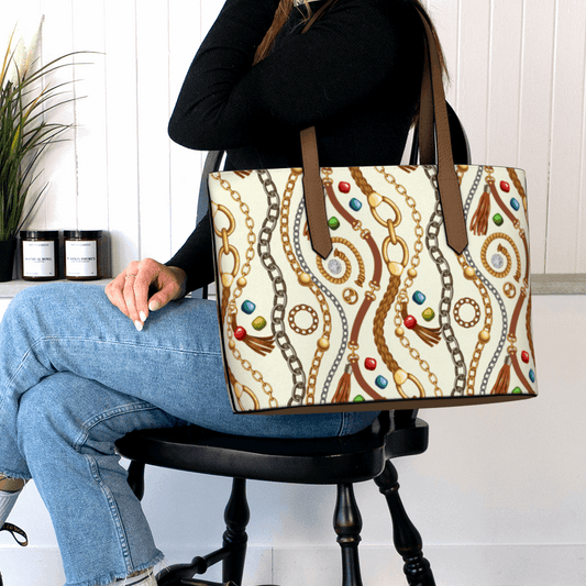 Vegan Leather Tote Bag (Amalfi Coast)