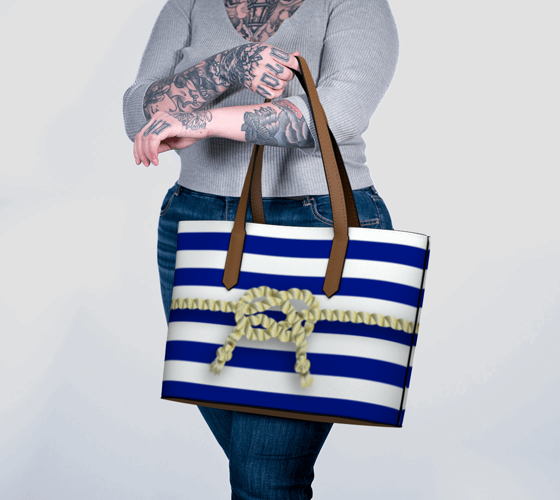 Vegan Leather Tote Bag (Saint-Tropez)