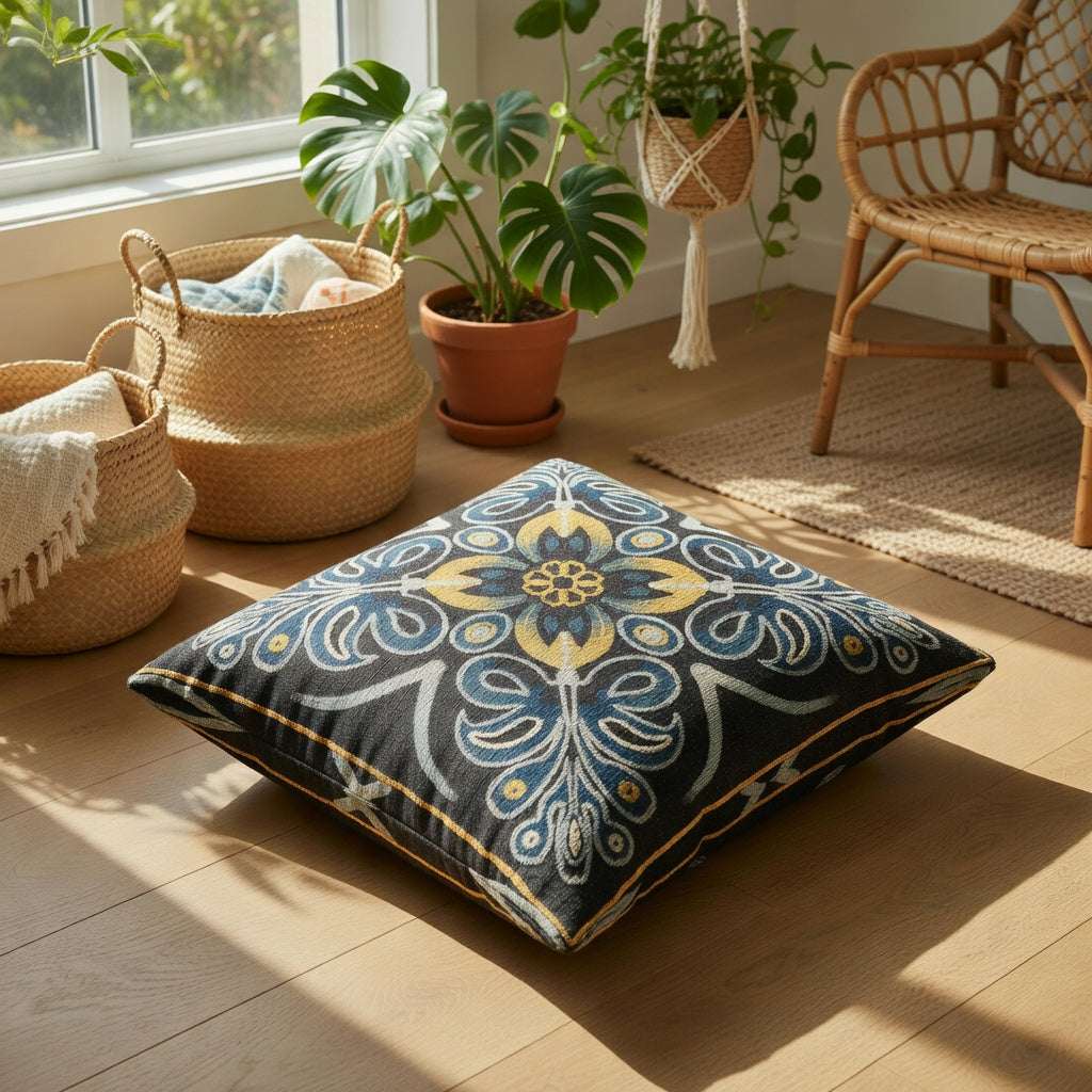 Decorative Woven Throw Pillow (Custom design Pattern)