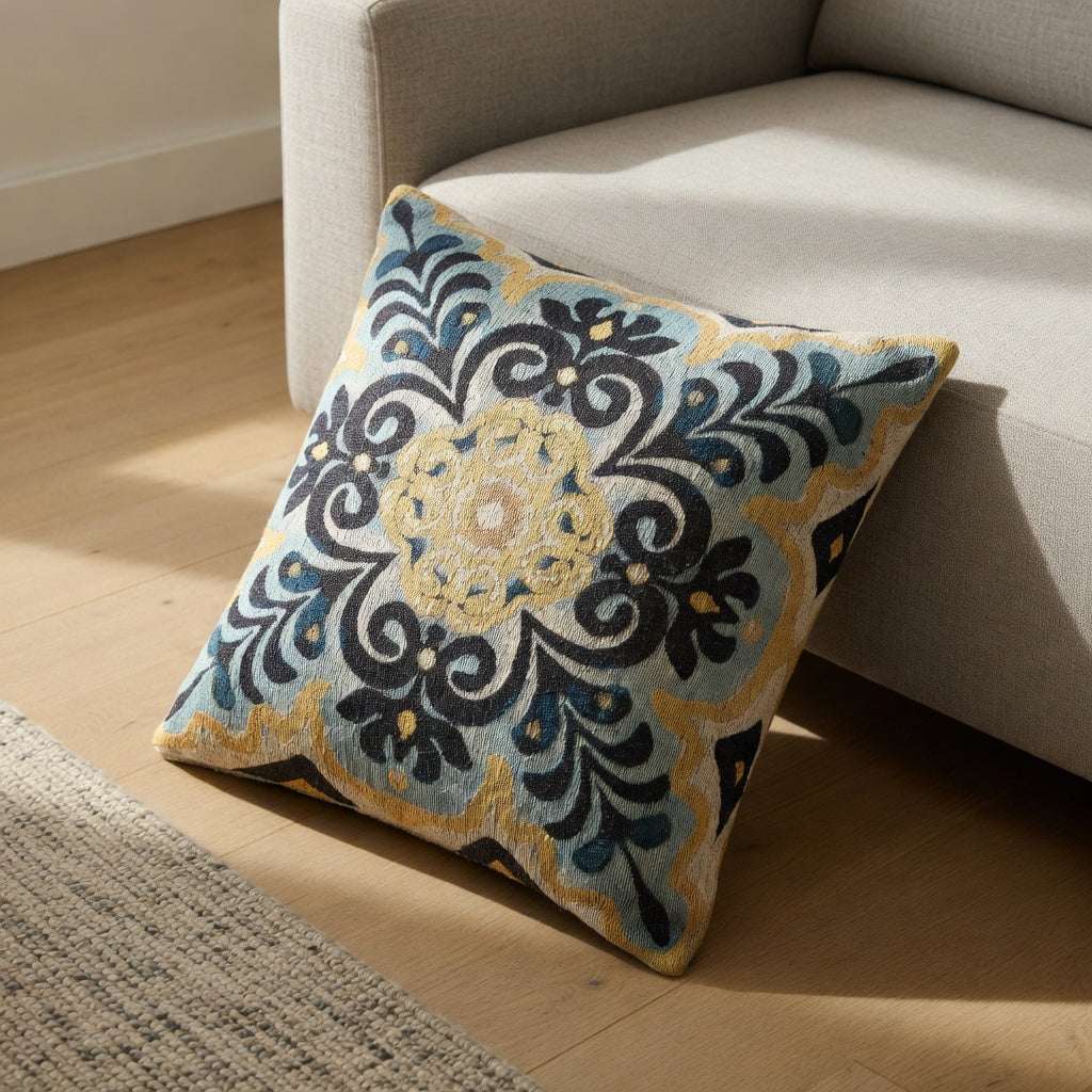 Decorative Woven Throw Pillow (Custom design Pattern)