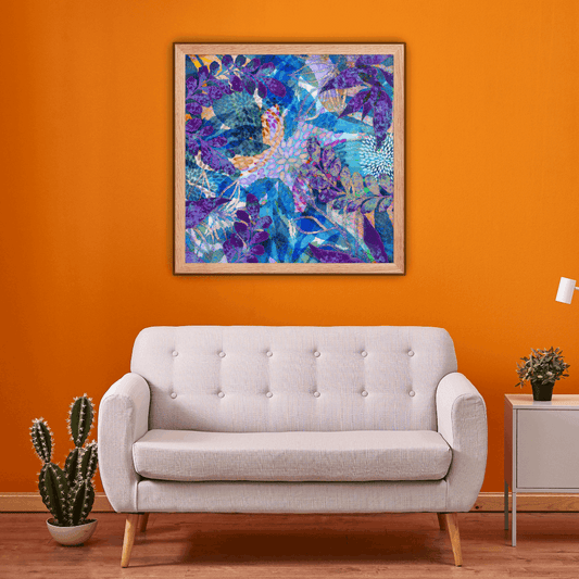 (Wall Decor) Abstract Botanical Art Framed