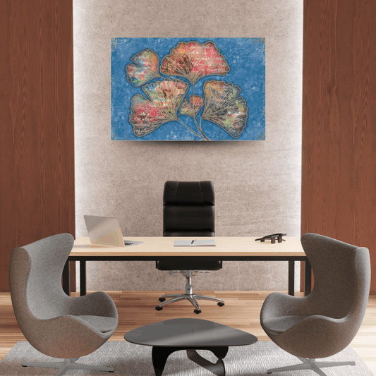 (Wall Decor) Mixed Media Floral Art Print Canvas