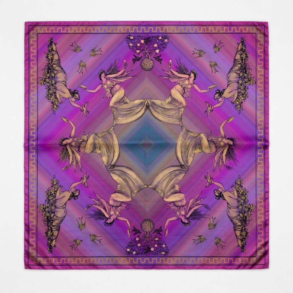 Silk Scarves (celebration) in purple