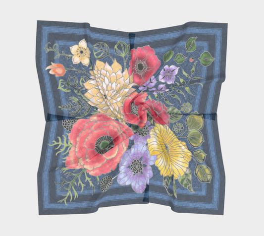 Silk Scarves (Secret Garden After Dusk) Batik