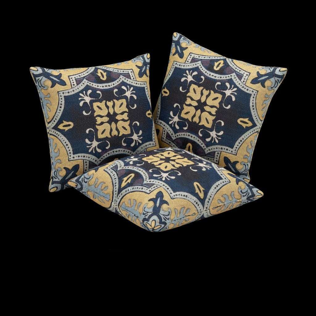 Decorative Woven Throw Pillow (Custom design Pattern) Artwork 17" × 18"