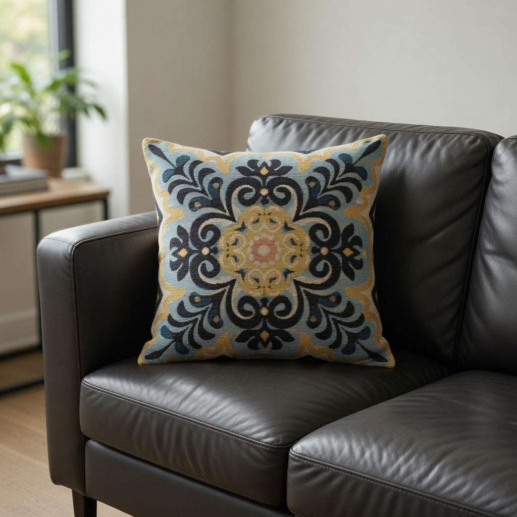 Decorative Woven Throw Pillow (Custom design Pattern)